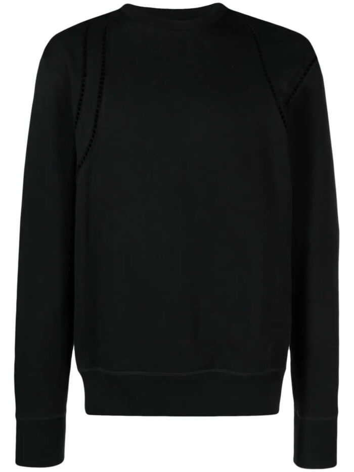 Alexander McQueen Cut Out Detail Sweatshirt Black - Spidey Wears