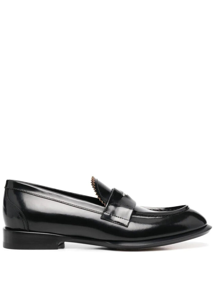 Alexander McQueen Coin Embellished Loafers Black - Spidey Wears