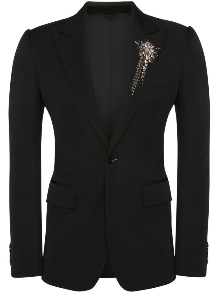 Alexander McQueen Astral Jewel Blazer Black - Spidey Wears