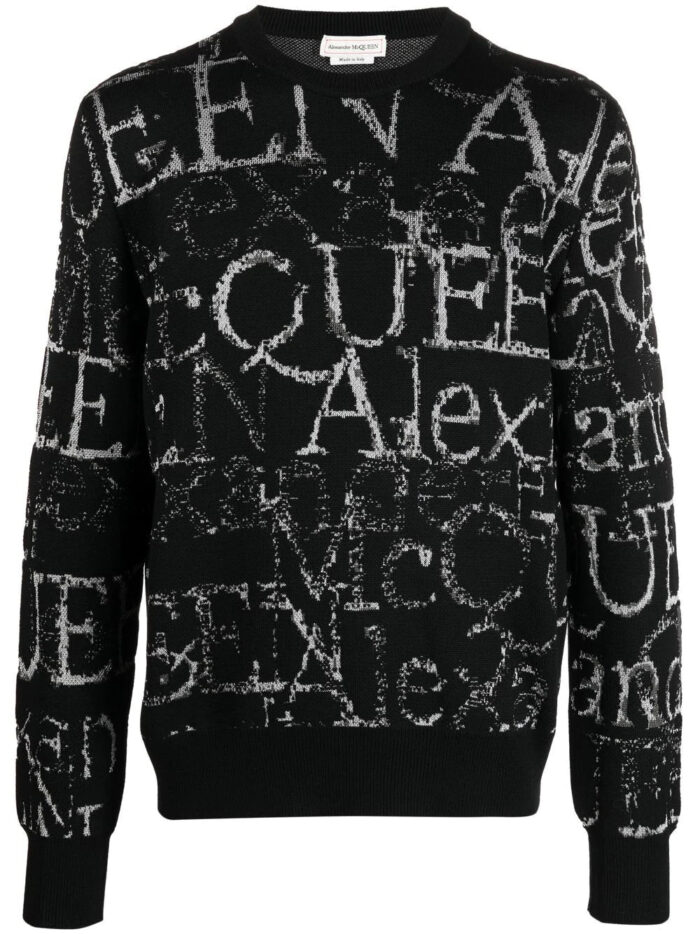 Alexander McQueen Crew Nneck Black Sweatshirt - Spidey Wears